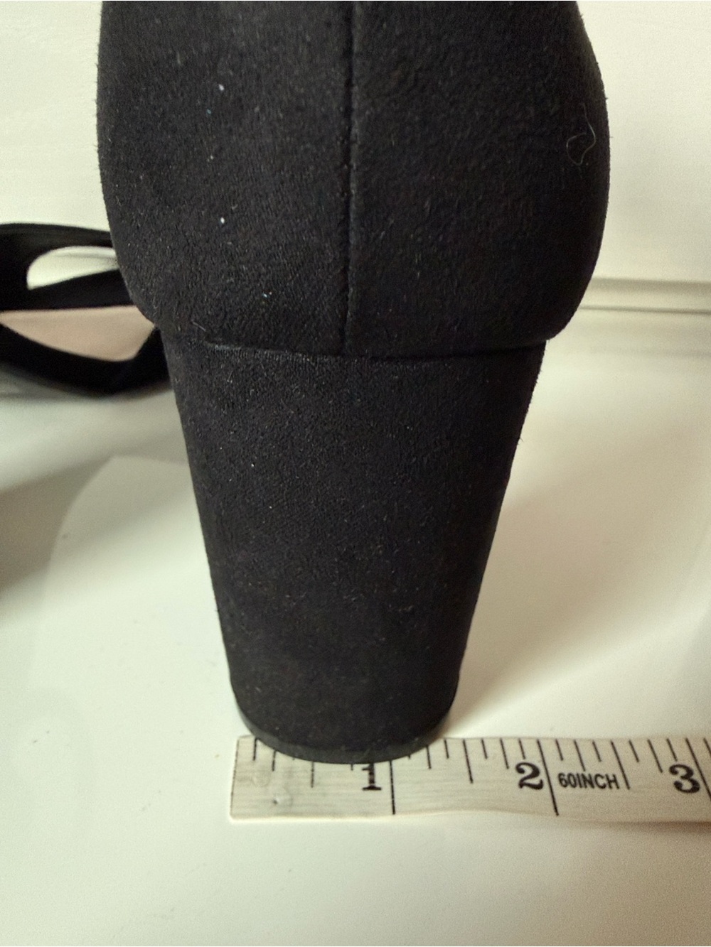 Chinese Laundry Rumor - Black Suede Open-Toe Ankle Strap Heel - Size 7 - Picture 13 of 13